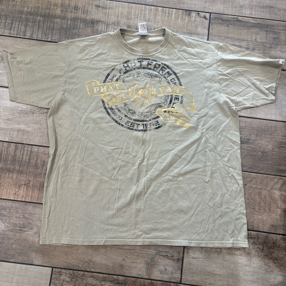 Vintage Y2K Phat Farm Hip Hop Rap 2000s Tab  Graphic T-Shirt Men’s Size 4XL